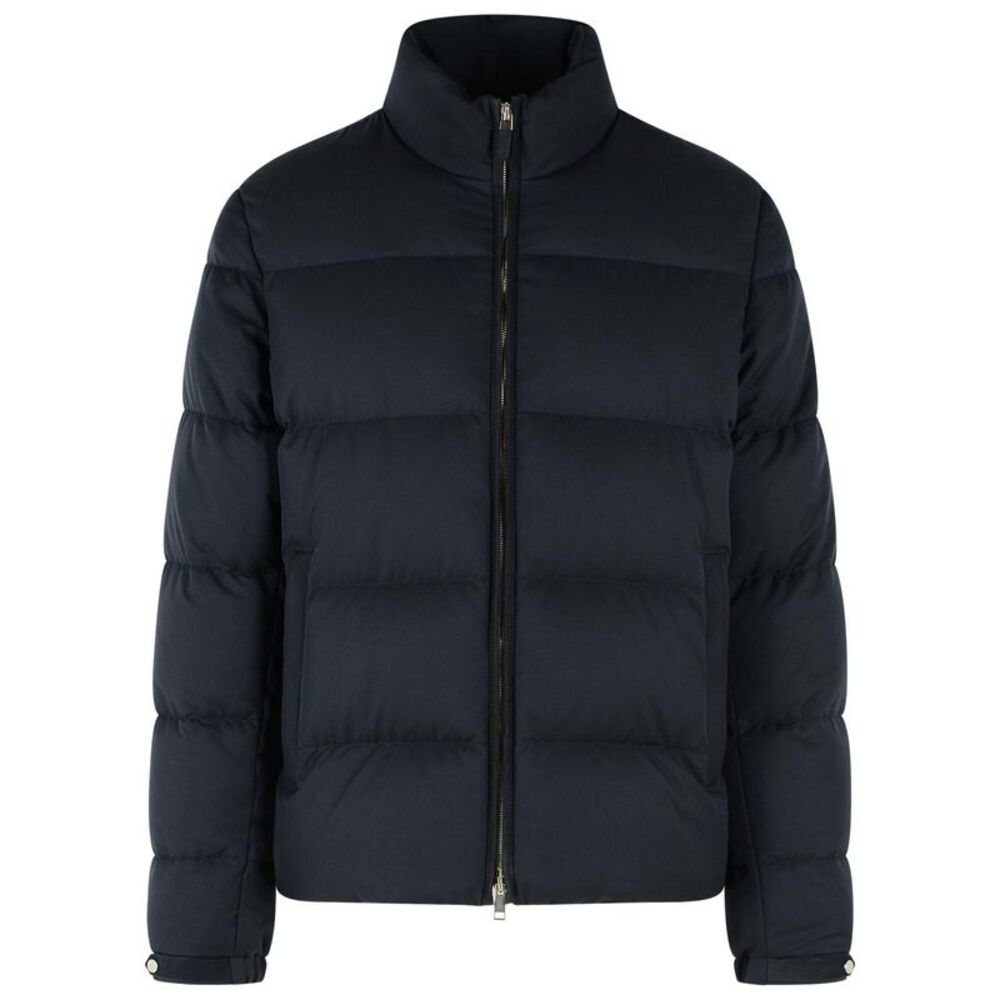 Zegna Navy Blue Polyester Jacket Men
